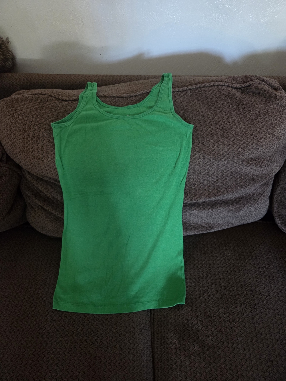 Old Navy Kelly Green Ribbed Scoop Tank